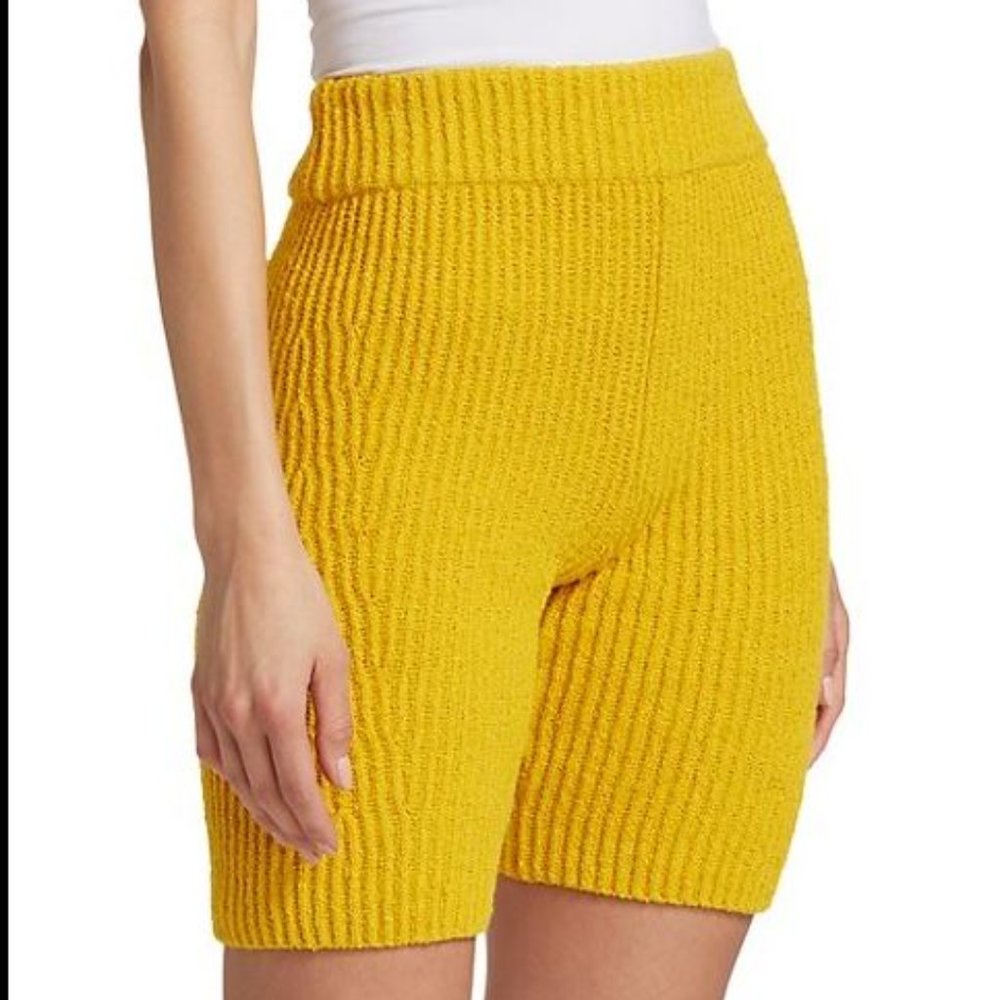 rag & bone Sunny Rib-Knit Biker Shorts Sz S